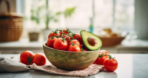 receta, kombinimi i domates dhe avokados